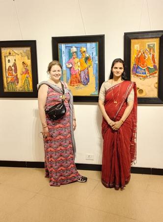 DESERT ELEGANCE A Group Exhibition Of Paintings & Sculptures By 3 Well-Known Artists In Jehangir Art Gallery