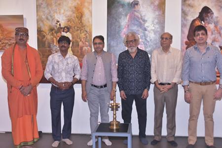 “Timeless Kashi” Solo Show Of Paintings By Renowned Artist Santosh Kumar Sandilya At Kamalnayan Bajaj Art Gallery